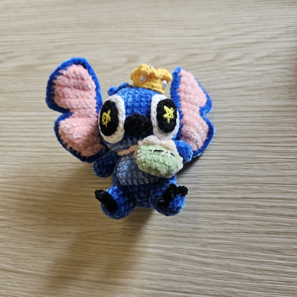 Blue and Pink Plush Toy